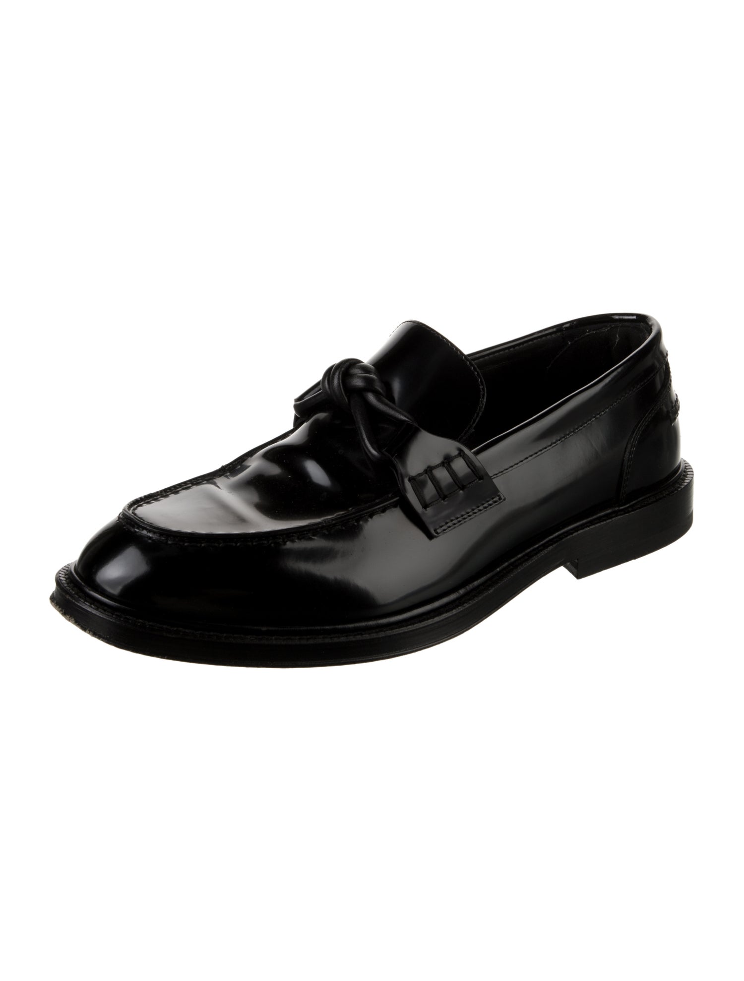 Bottega Veneta Intrecciato Weave Leather Dress Loafers