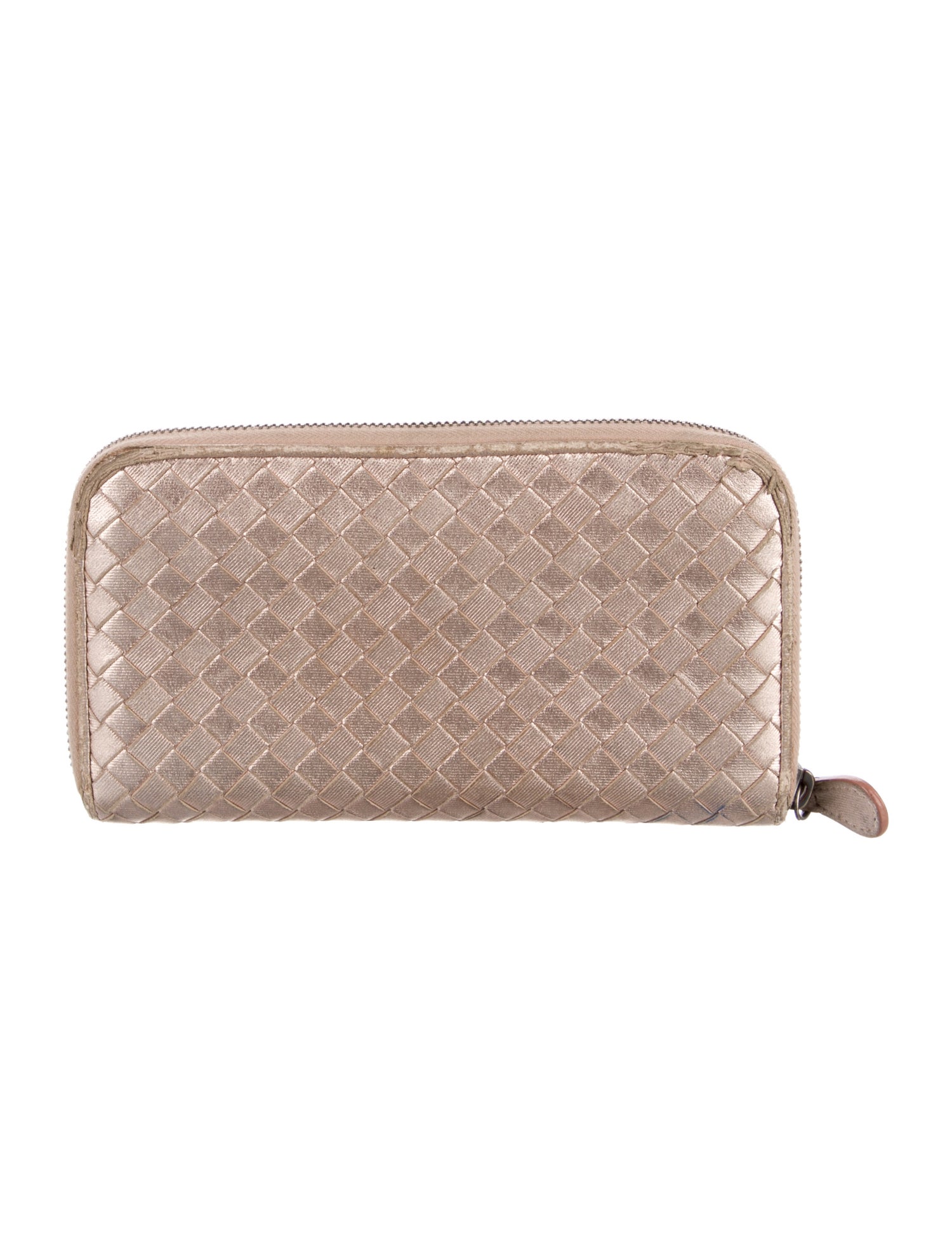 Bottega Veneta Intrecciato Weave Leather Continental Wallet