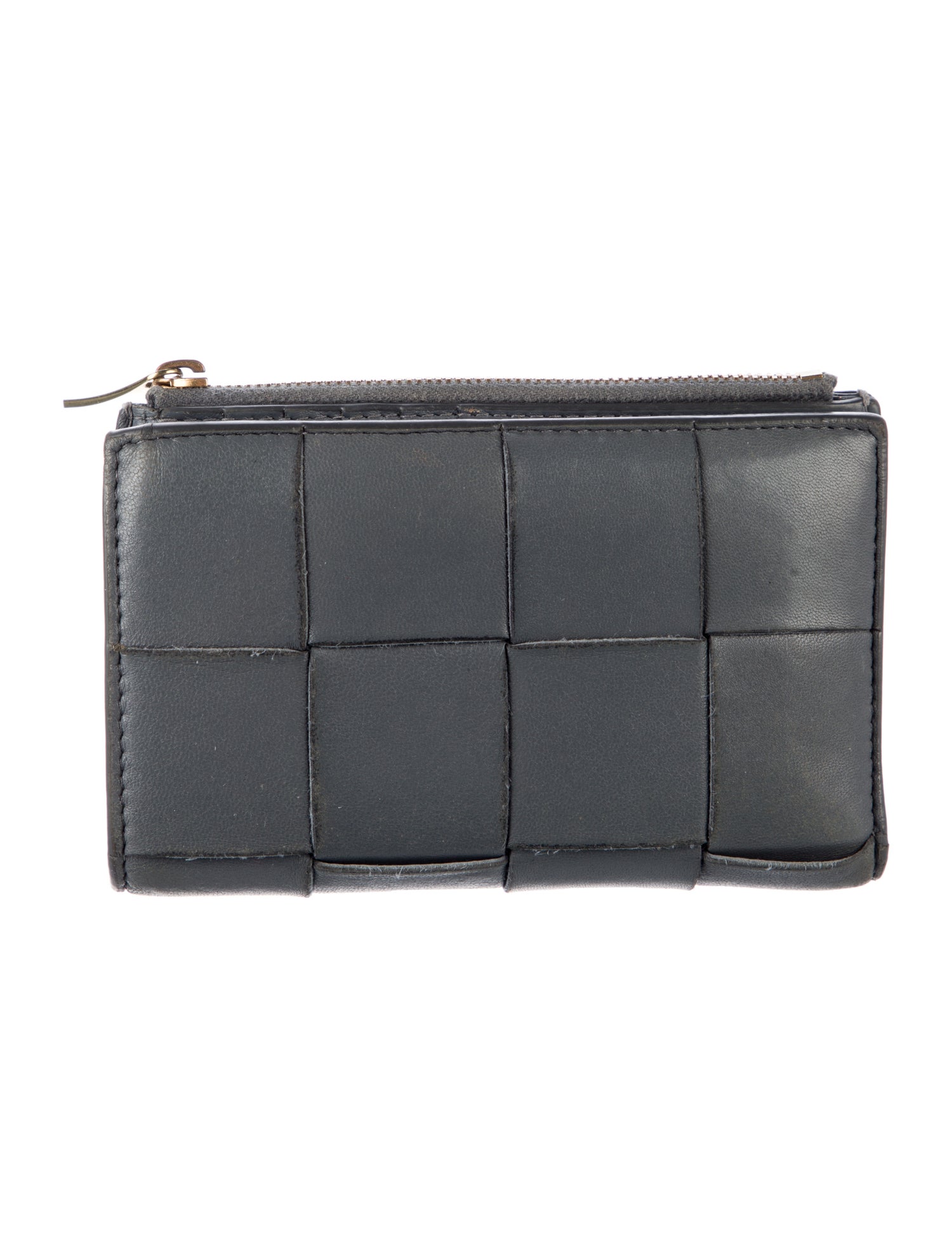 Bottega Veneta Intrecciato Weave Leather Wallet