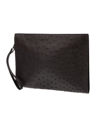 Bottega Veneta Ostrich Clutch