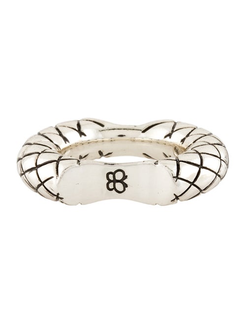 Bottega Veneta Intrecciato Double Cut Band Ring