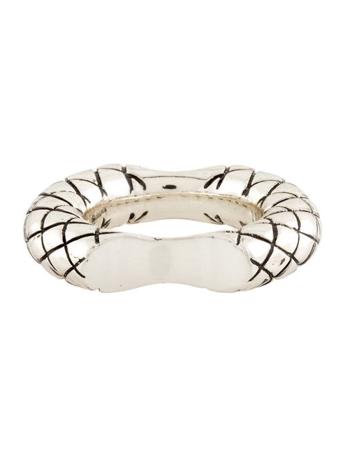 Bottega Veneta Intrecciato Double Cut Band Ring