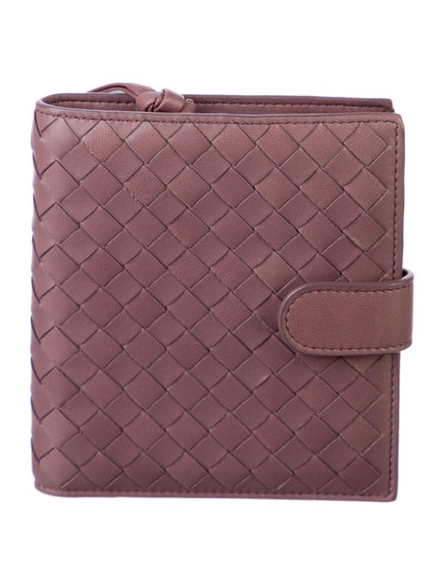 Bottega Veneta Intrecciato Weave Leather Compact Wallet