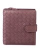 Bottega Veneta Intrecciato Weave Leather Compact Wallet