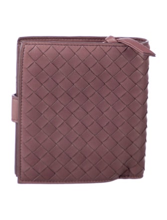Bottega Veneta Intrecciato Weave Leather Compact Wallet
