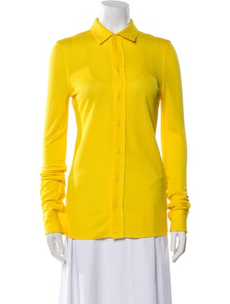 Bottega Veneta Long Sleeve Button-Up Top
