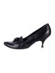 Bottega Veneta Leather Bow Accents Pumps