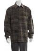 Bottega Veneta Plaid Print Trucker Jacket