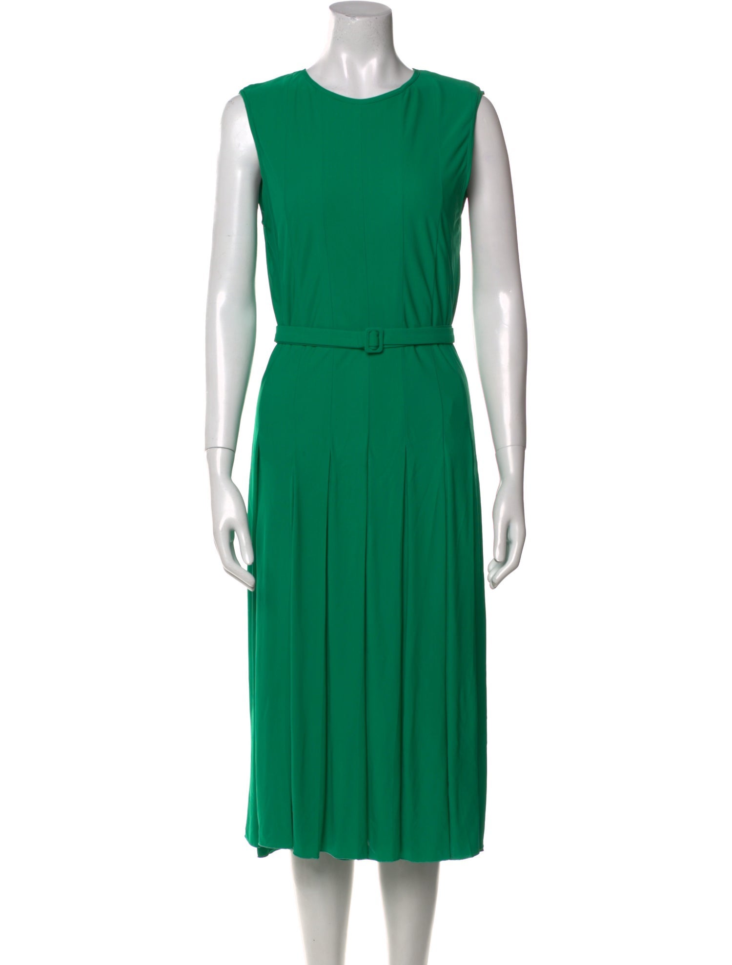 Bottega Veneta Crew Neck Midi Length Dress