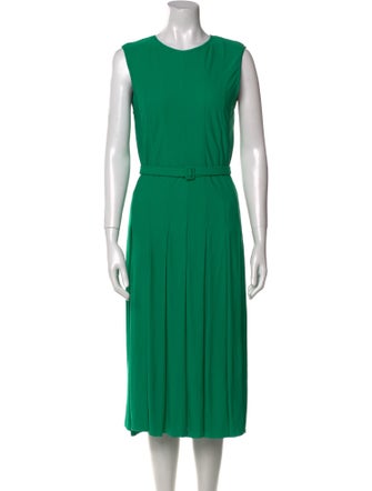 Bottega Veneta Crew Neck Midi Length Dress