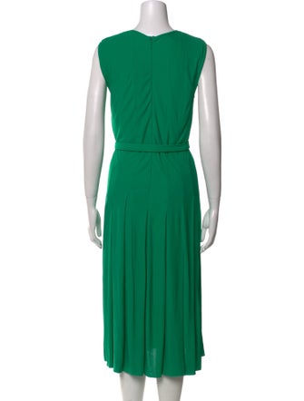 Bottega Veneta Crew Neck Midi Length Dress