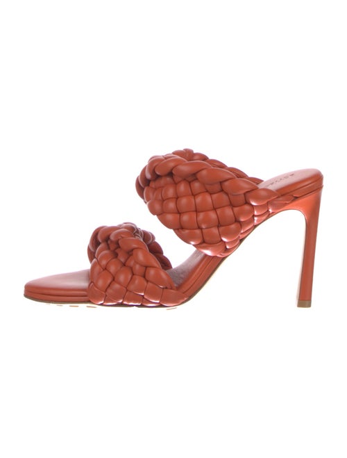 Bottega Veneta Intrecciato Weave Leather Slides