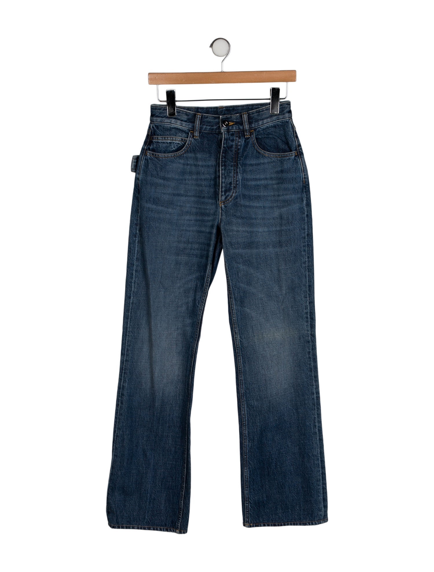 Bottega Veneta Mid-Rise Wide Leg Jeans