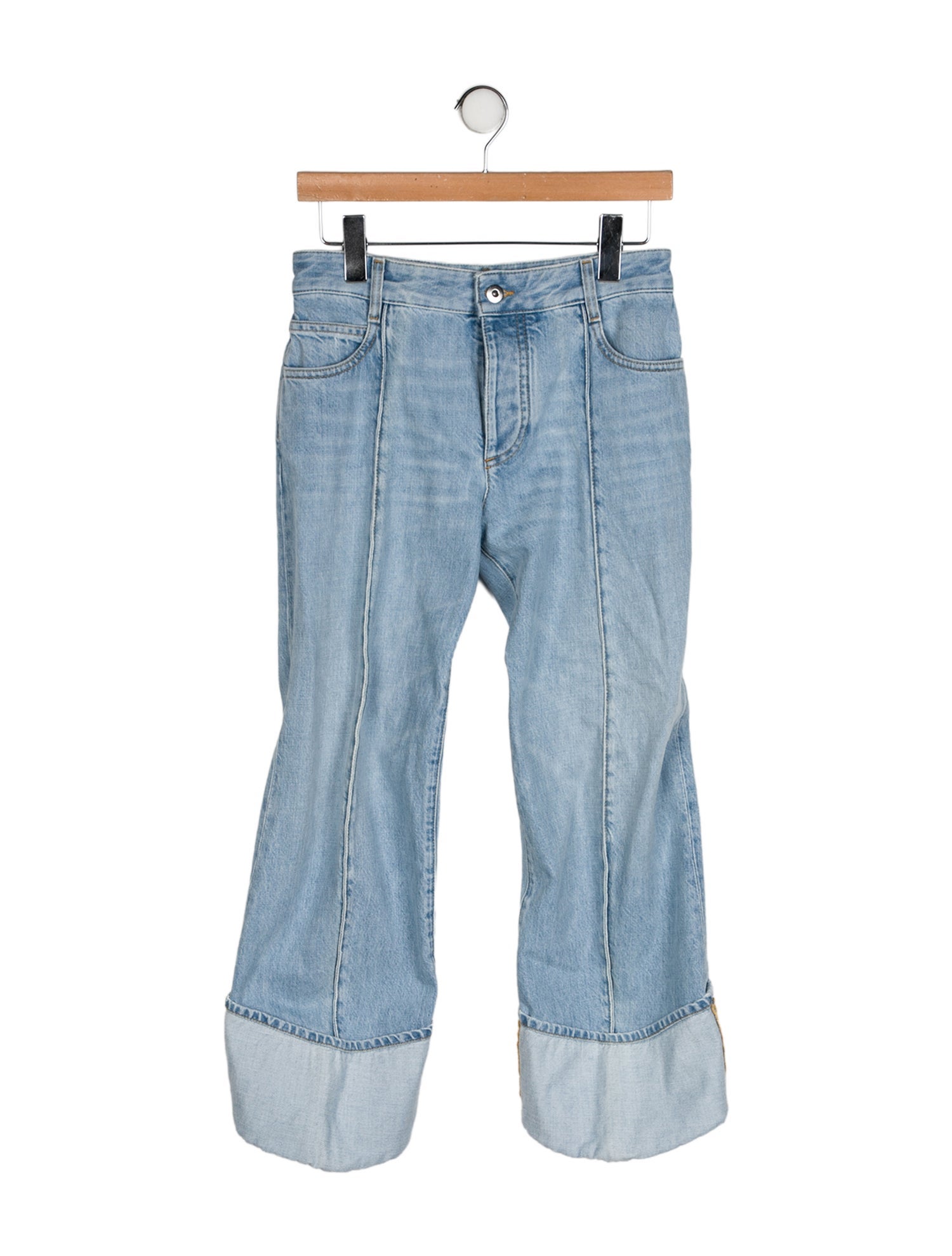 Bottega Veneta Mid-Rise Wide Leg Jeans