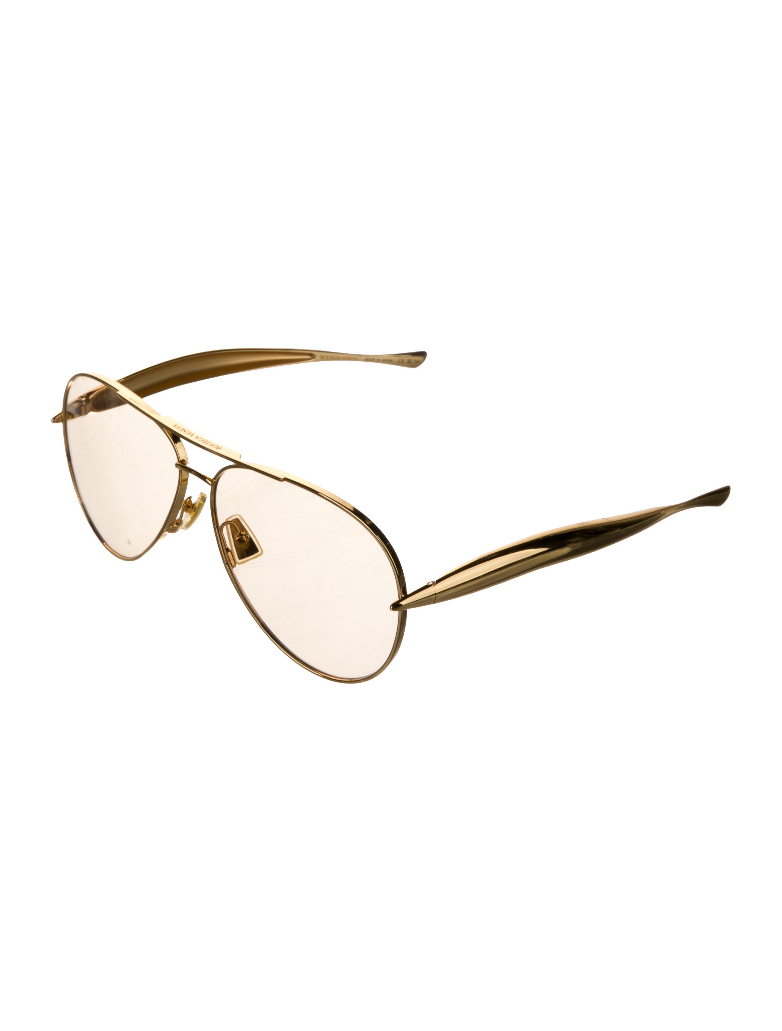 Bottega Veneta Aviator Mirrored Sunglasses