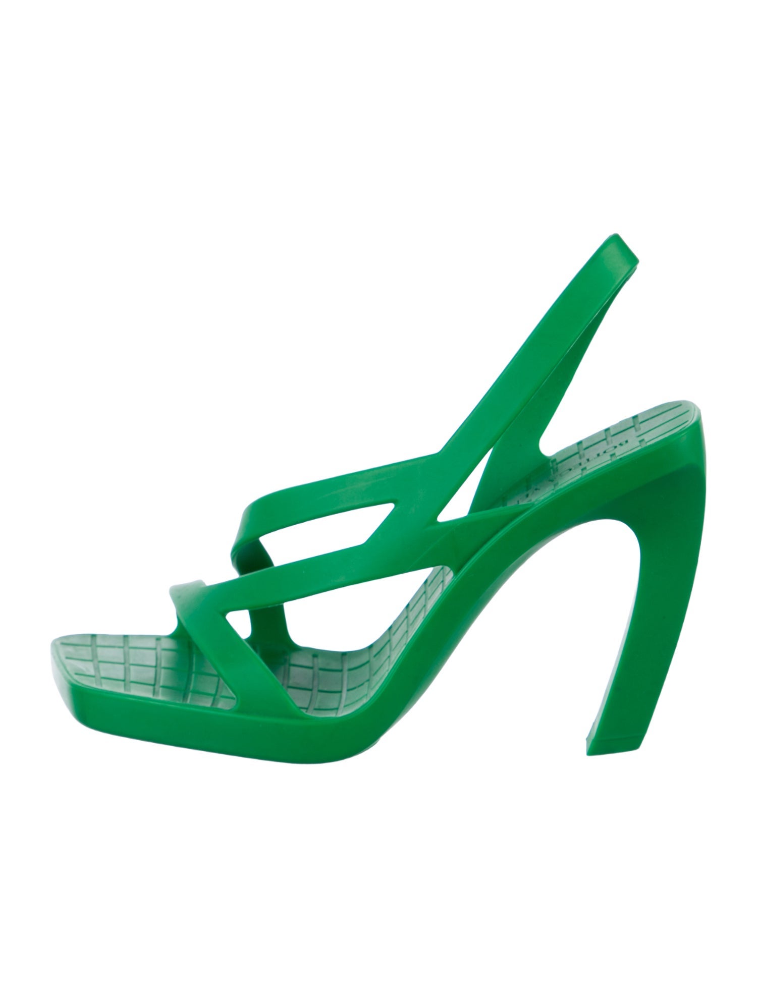 Bottega Veneta Rubber Slingback Sandals