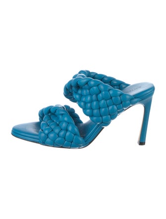 Bottega Veneta Intrecciato Weave Leather Slides