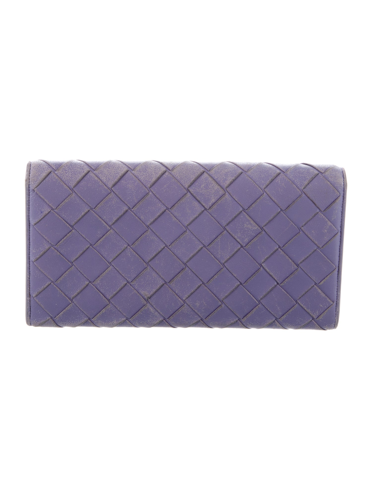 Bottega Veneta Intrecciato Weave Leather French Purse