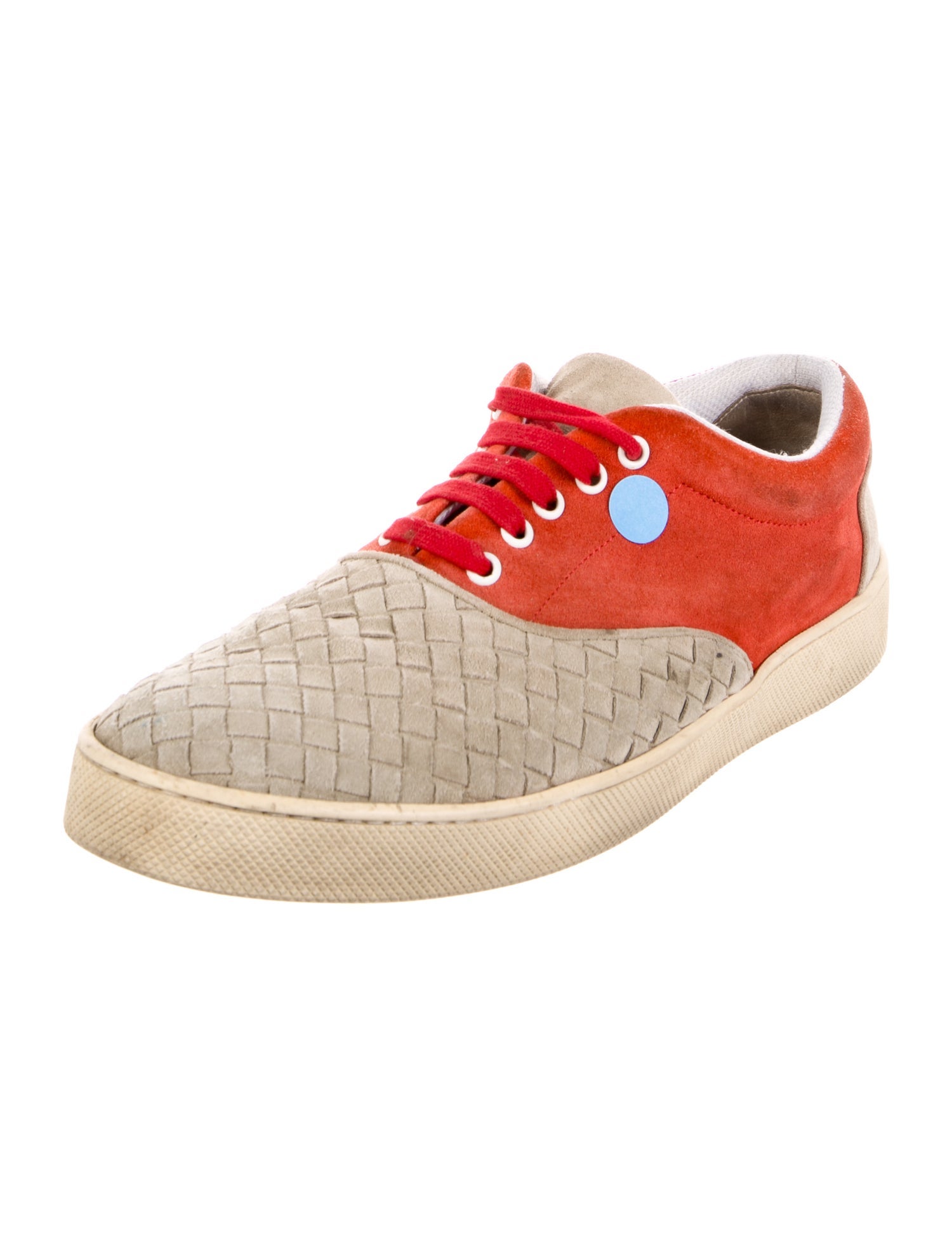 Bottega Veneta Intrecciato Weave Suede Sneakers