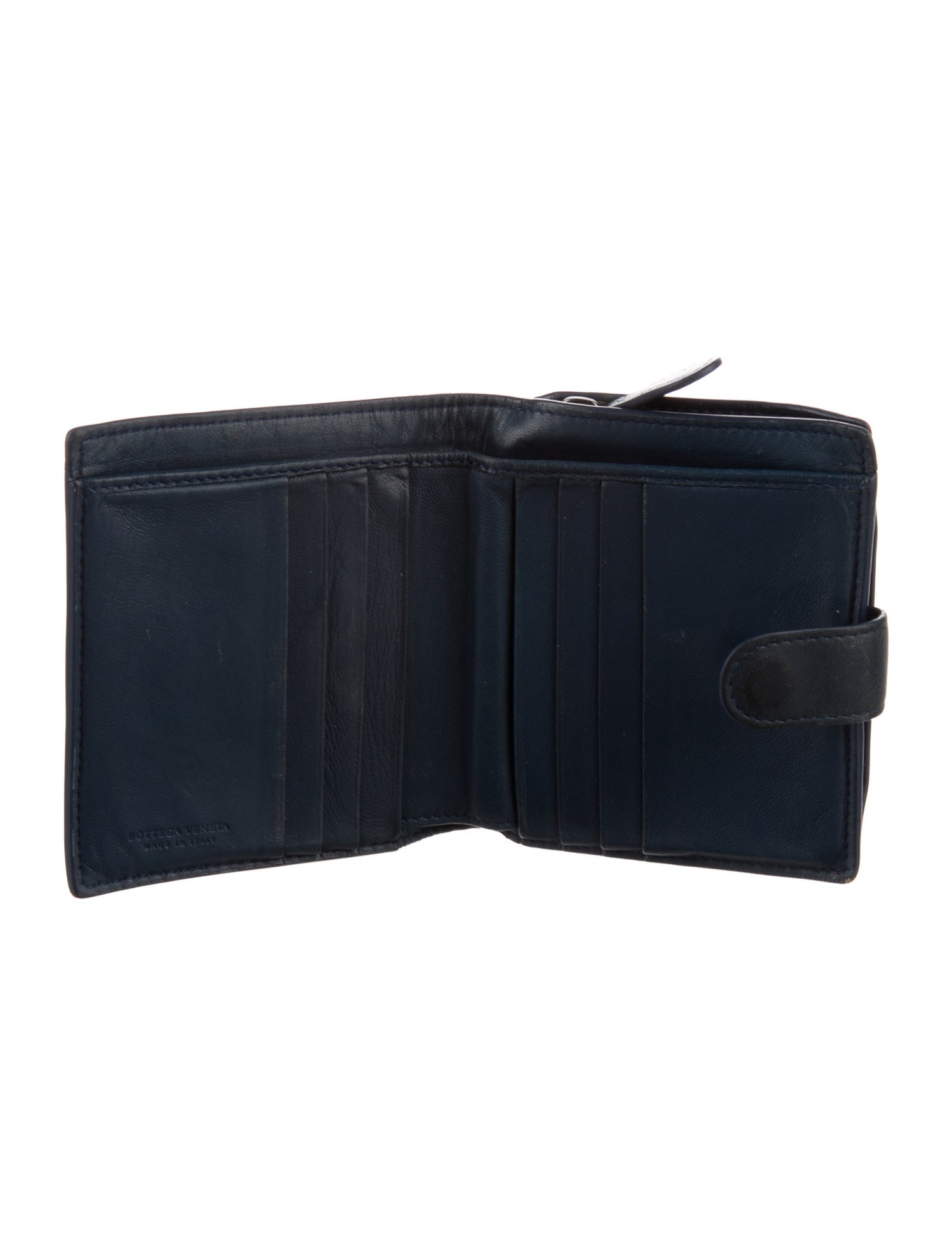 Bottega Veneta Intrecciato Weave Leather Wallet