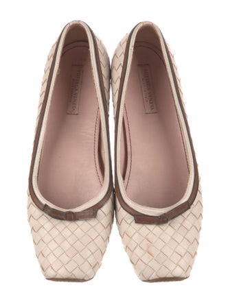 Bottega Veneta Intrecciato Weave Leather Flats