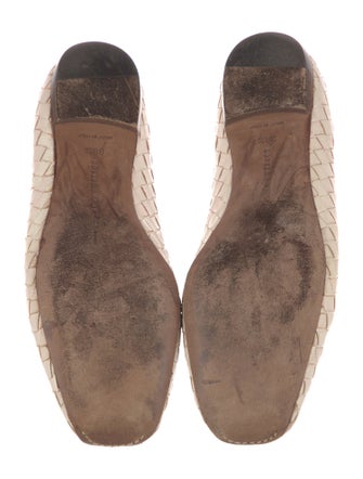 Bottega Veneta Intrecciato Weave Leather Flats