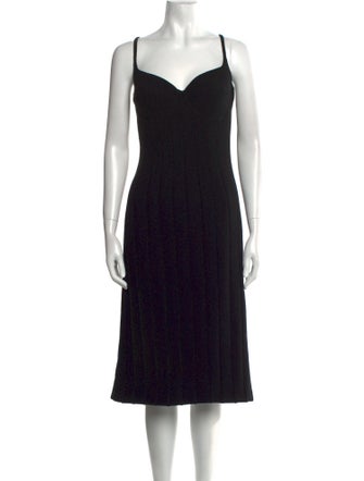 Bottega Veneta Virgin Wool Midi Length Dress