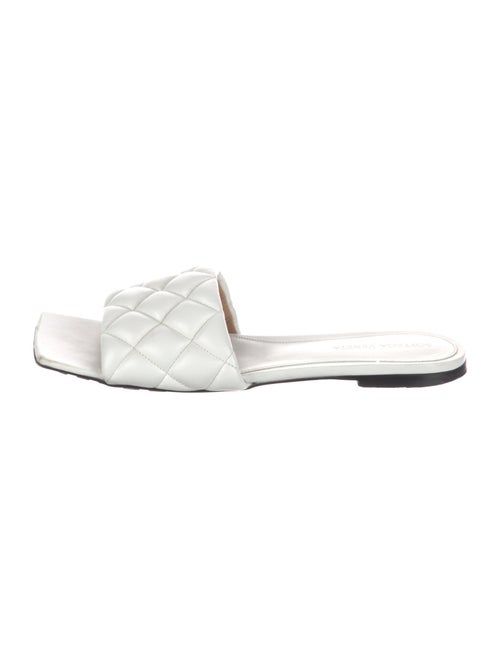 Bottega Veneta Quilted Pattern Leather Slides