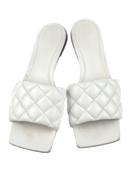 Bottega Veneta Quilted Pattern Leather Slides