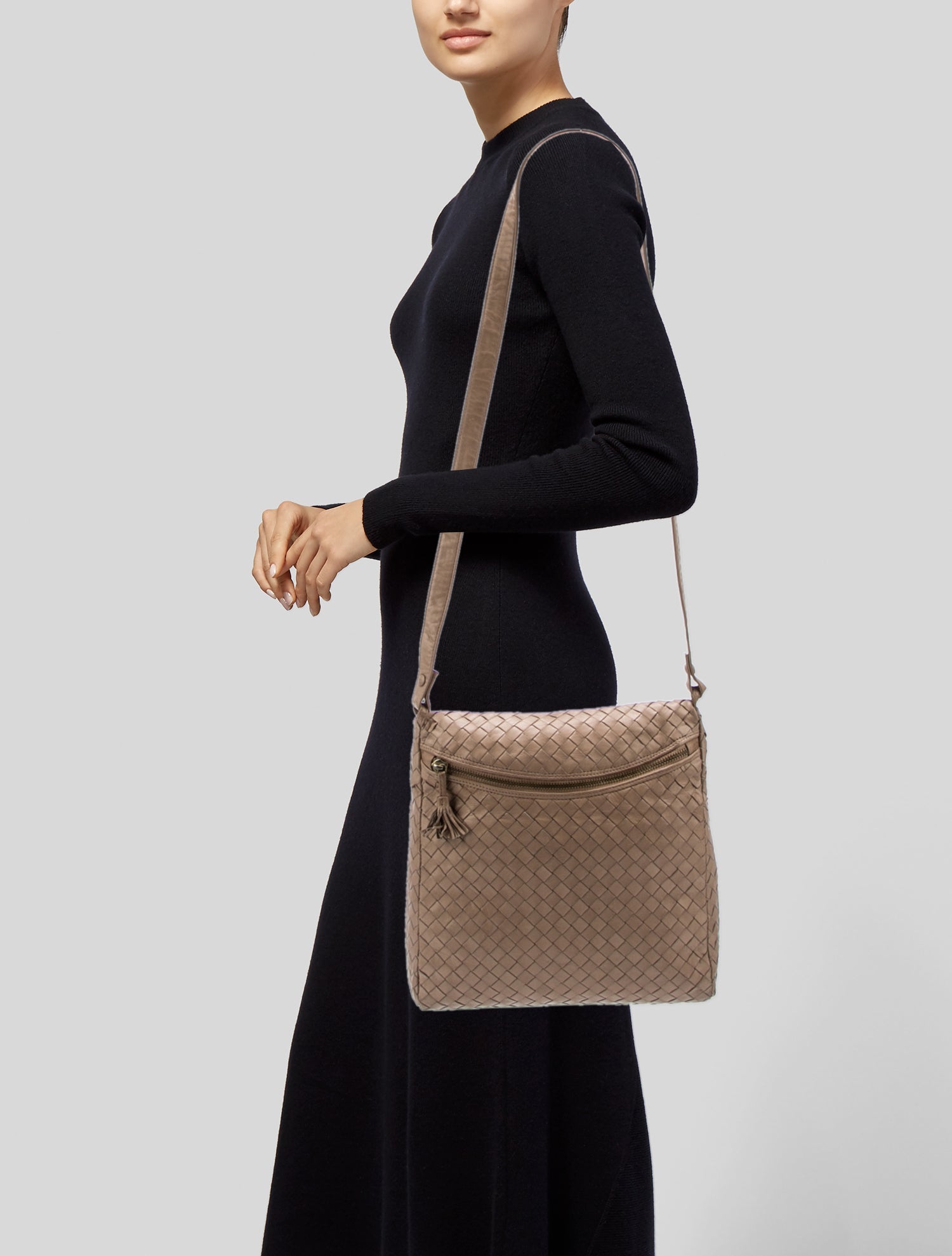 Bottega Veneta Intrecciato Messenger Bag Vintage