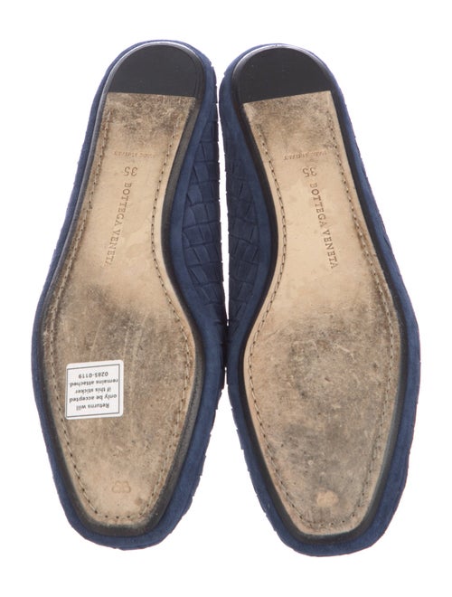 Bottega Veneta Intrecciato Weave Suede Flats