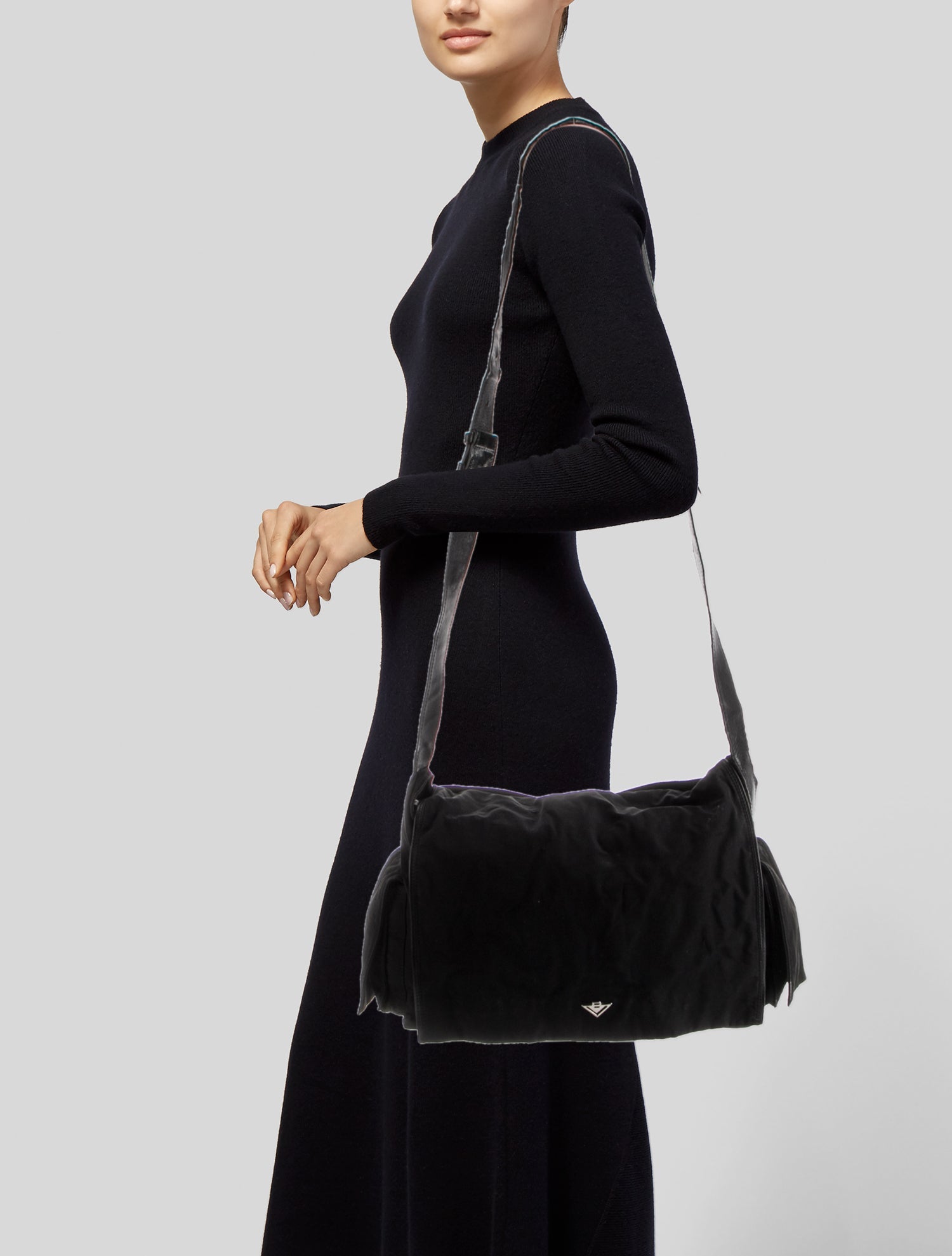 Bottega Veneta Nylon Messenger Bag Vintage