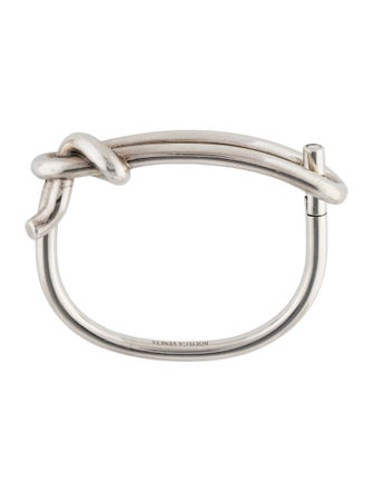 Bottega Veneta Silver Knot Bracelet