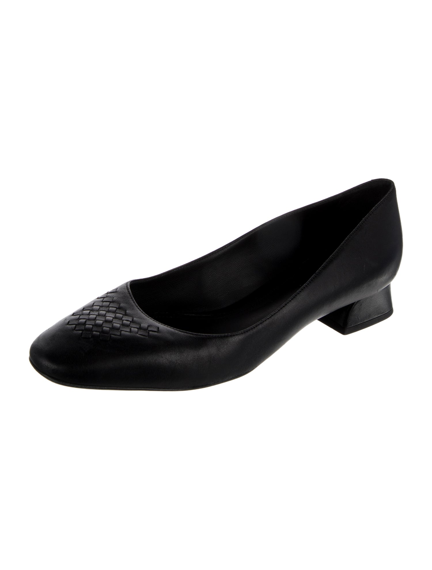 Bottega Veneta Intrecciato Weave Leather Pumps