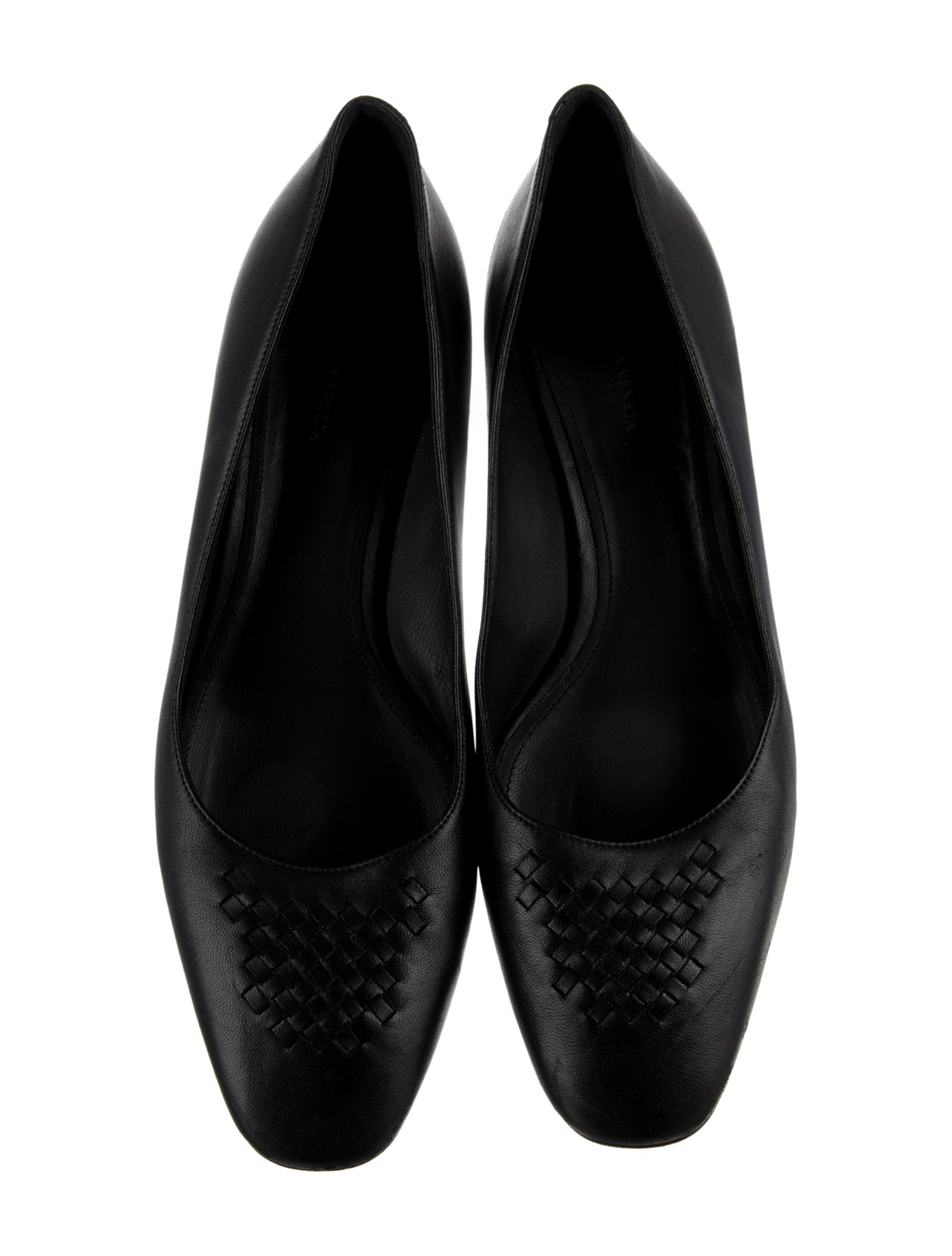 Bottega Veneta Intrecciato Weave Leather Pumps