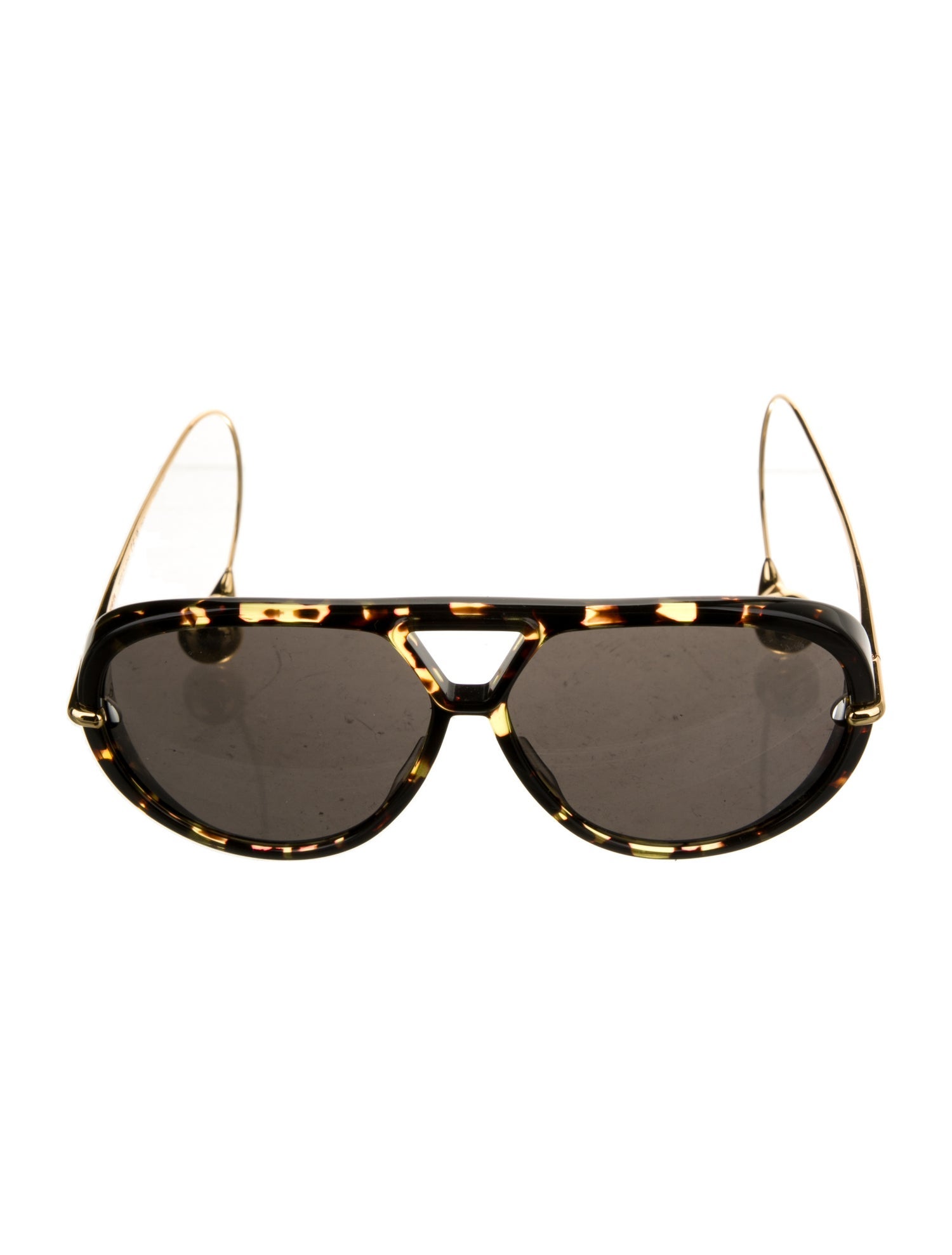 Bottega Veneta Aviator Mirrored Sunglasses