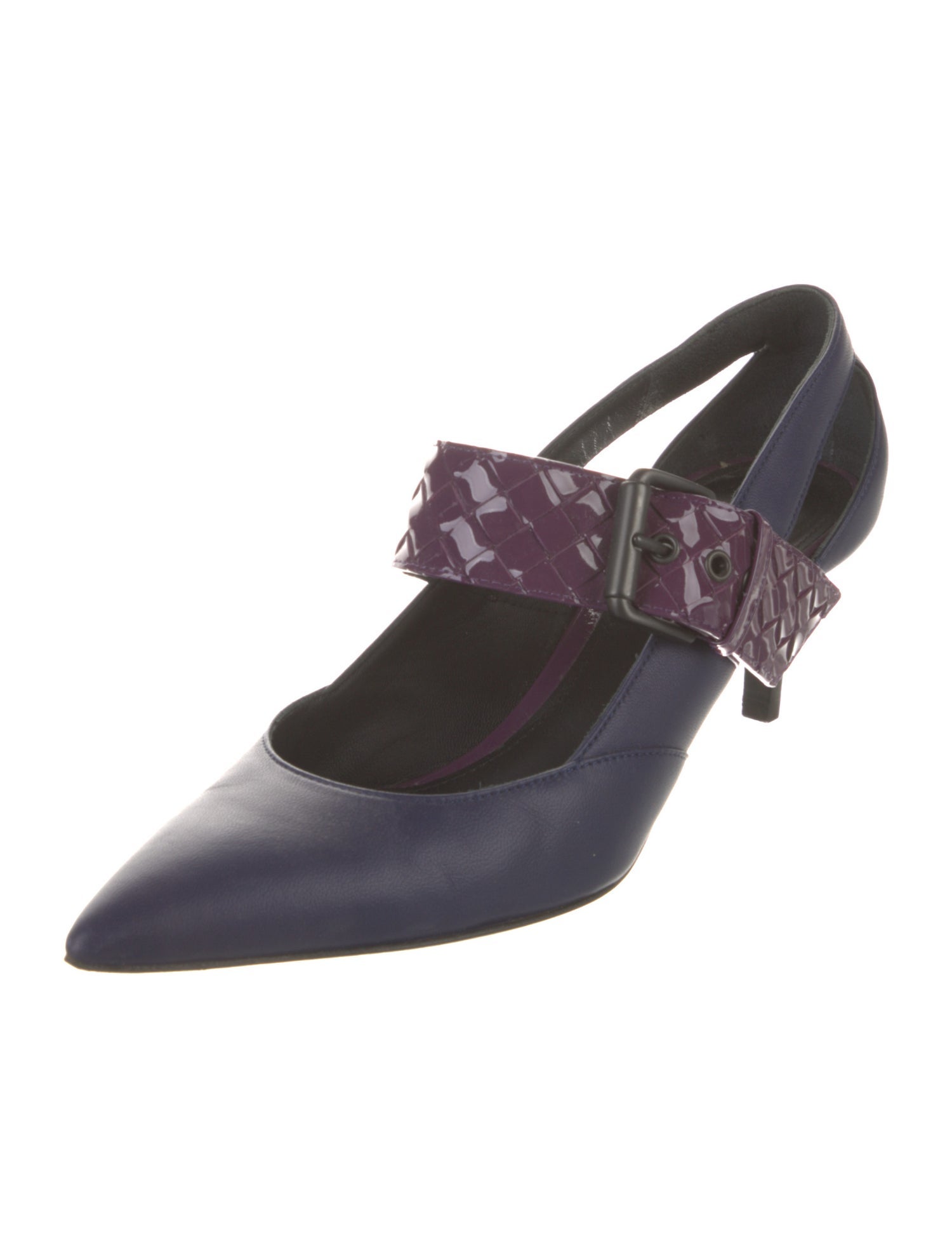 Bottega Veneta Intrecciato Weave Leather Pumps