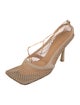 Bottega Veneta Mesh Chain-Link Accents T-Strap Pumps