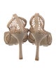 Bottega Veneta Mesh Chain-Link Accents T-Strap Pumps