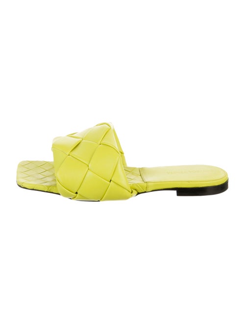 Bottega Veneta Intrecciato Weave Leather Slides