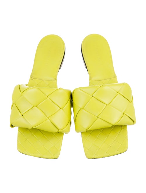 Bottega Veneta Intrecciato Weave Leather Slides