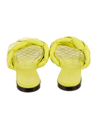 Bottega Veneta Intrecciato Weave Leather Slides