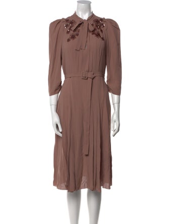 Bottega Veneta Silk Midi Length Dress