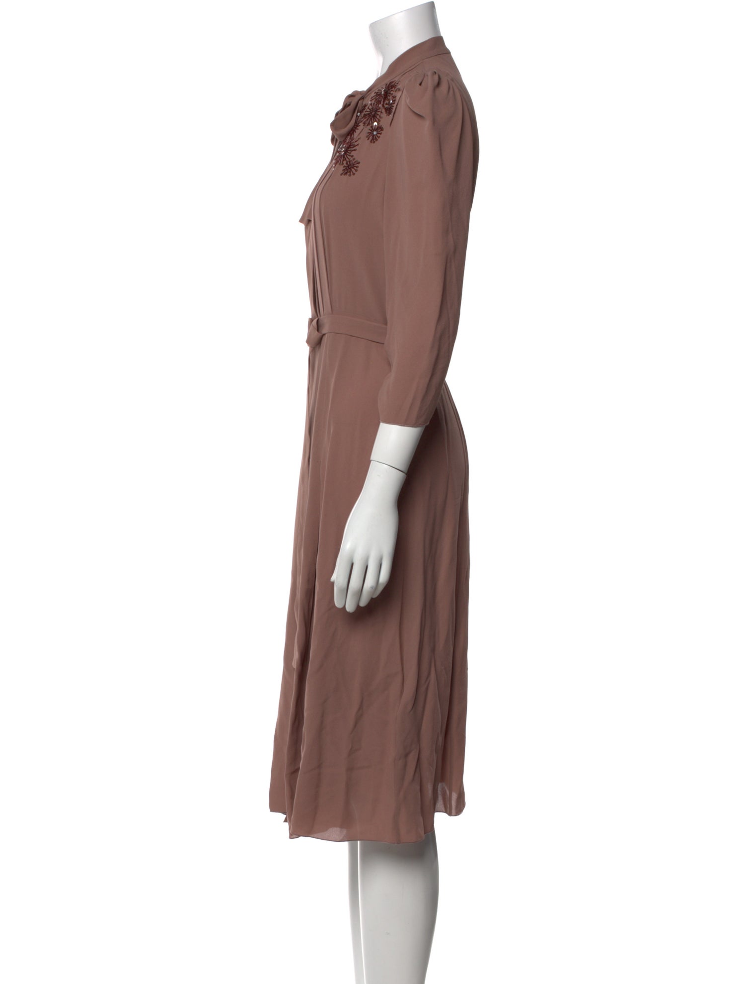 Bottega Veneta Silk Midi Length Dress