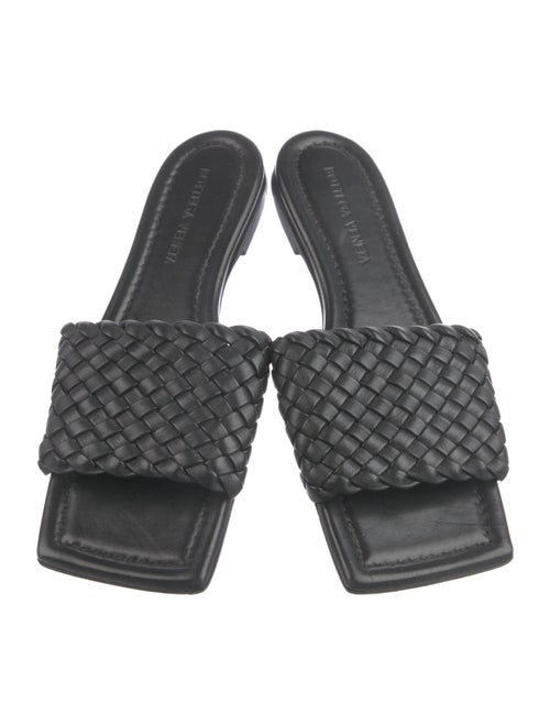 Bottega Veneta Intrecciato Weave Leather Slides