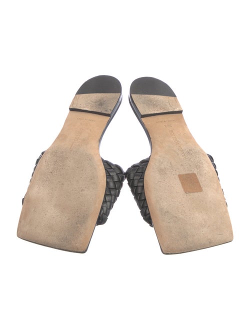 Bottega Veneta Intrecciato Weave Leather Slides