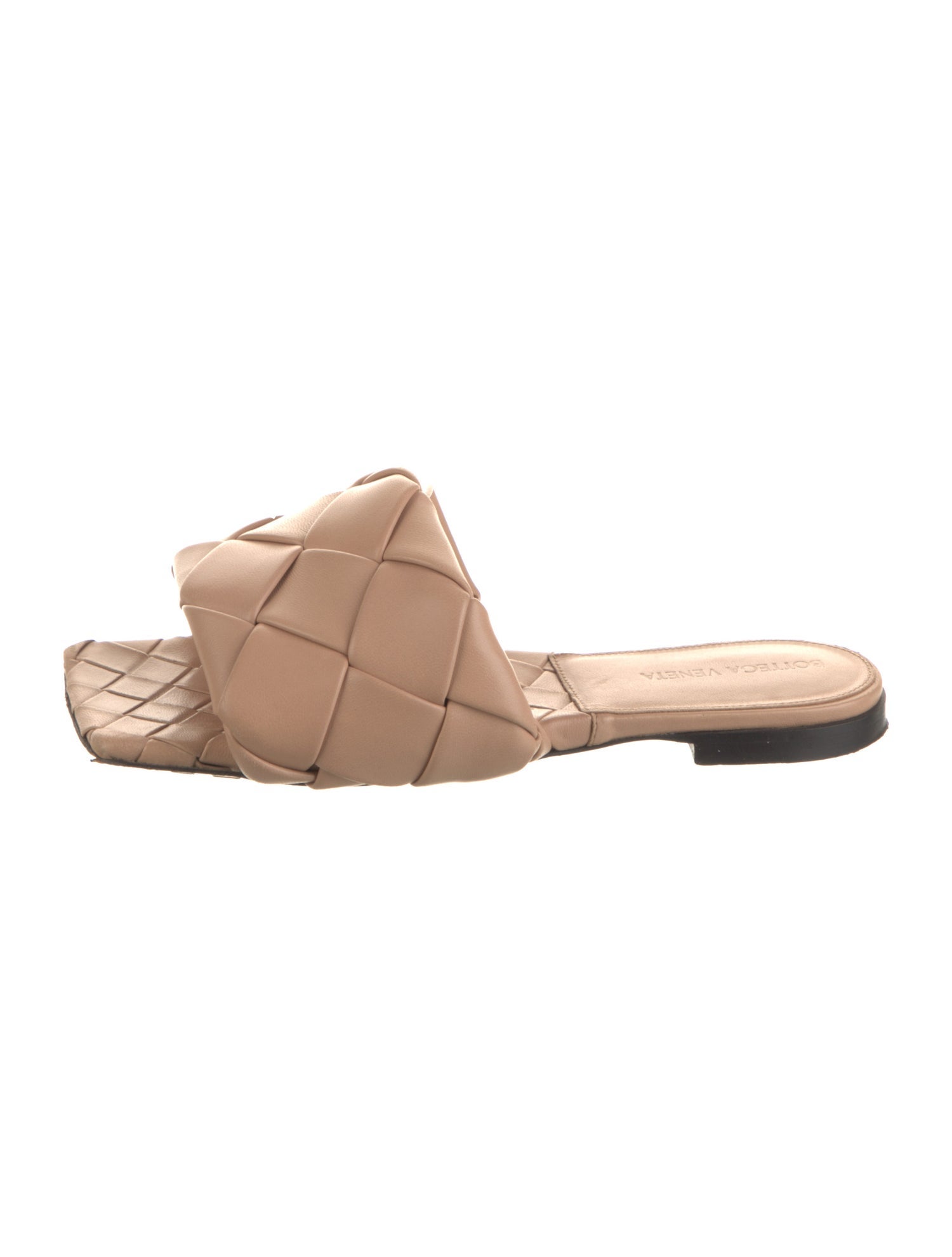 Bottega Veneta Intrecciato Weave Leather Slides
