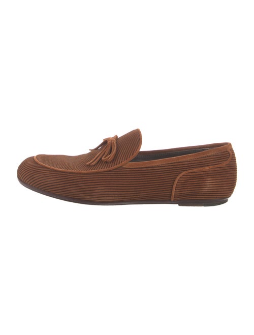 Bottega Veneta Suede Striped Loafers