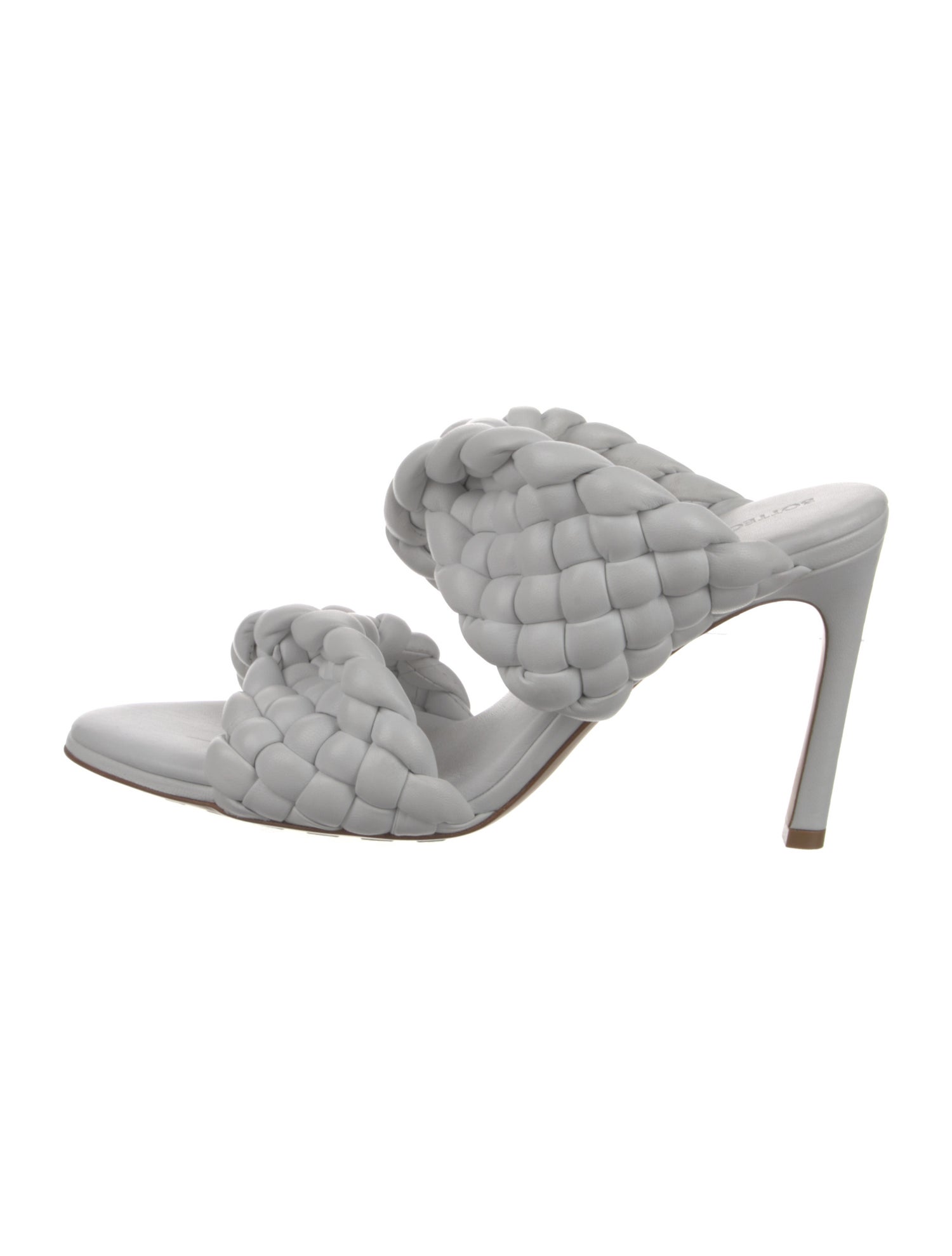 Bottega Veneta Intrecciato Weave Leather Slides