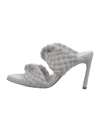 Bottega Veneta Intrecciato Weave Leather Slides